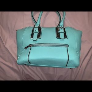 Charming Charlie Turquoise(Aqua)/silver handbag